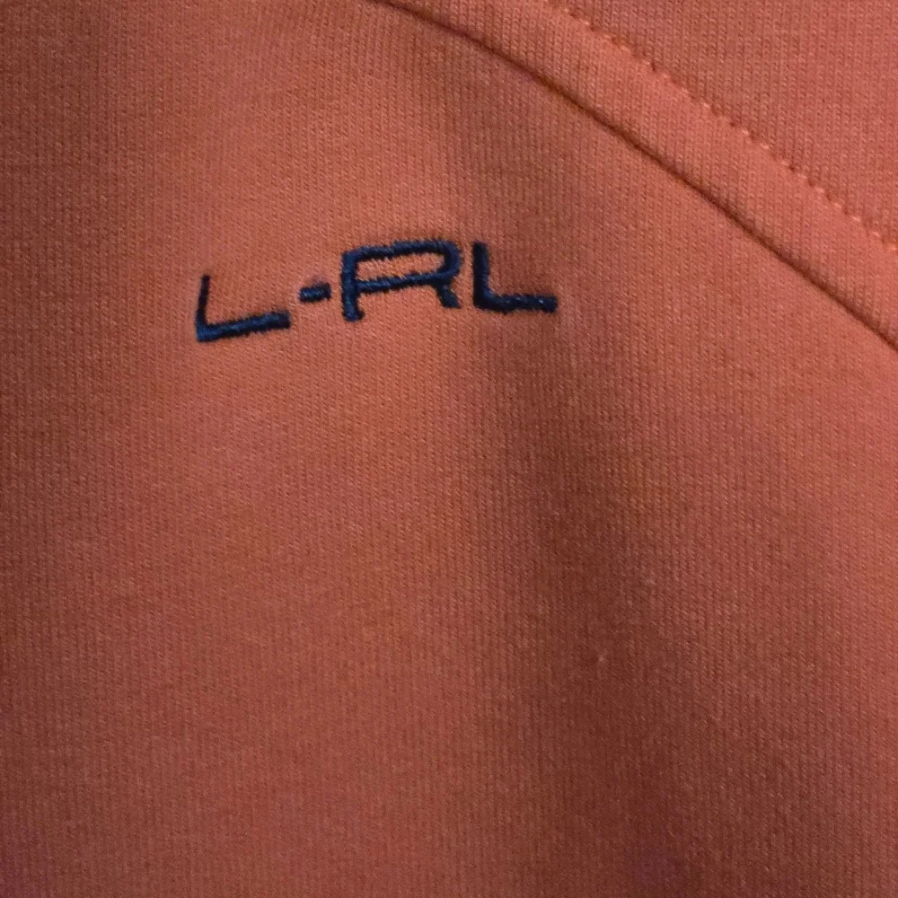 Lauren Active Ralph Lauren Orange Navy Colorblock Full Zip Track Jacket Womens M